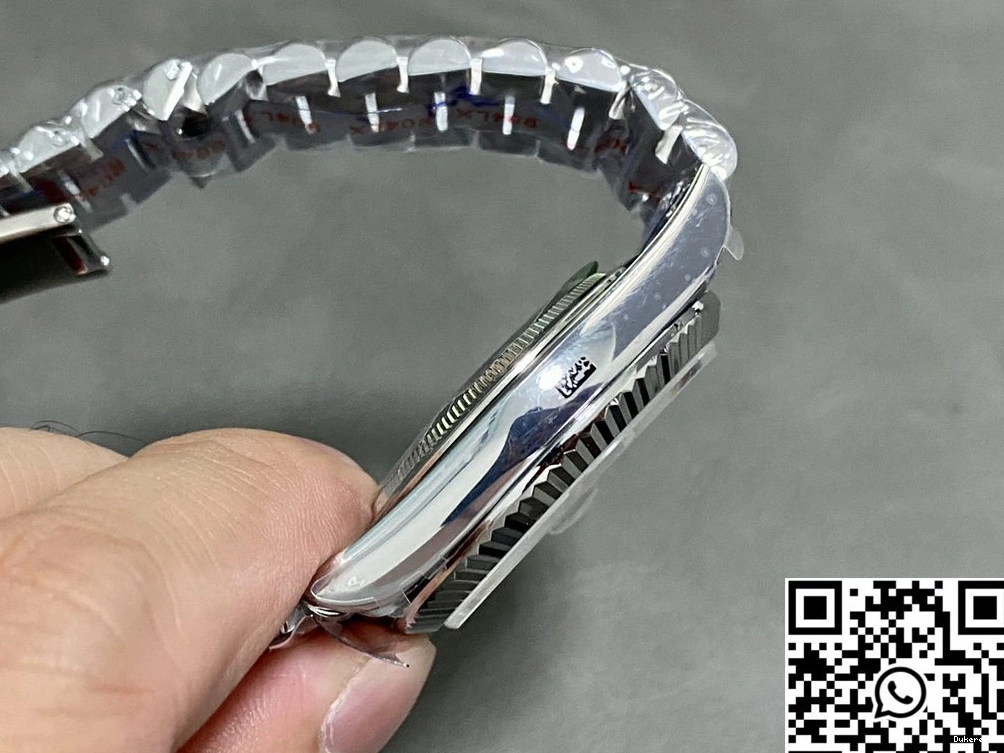 QF v5 Day Date Tungsten Dial Steel Factory Black Rolex M228239-0004 0323